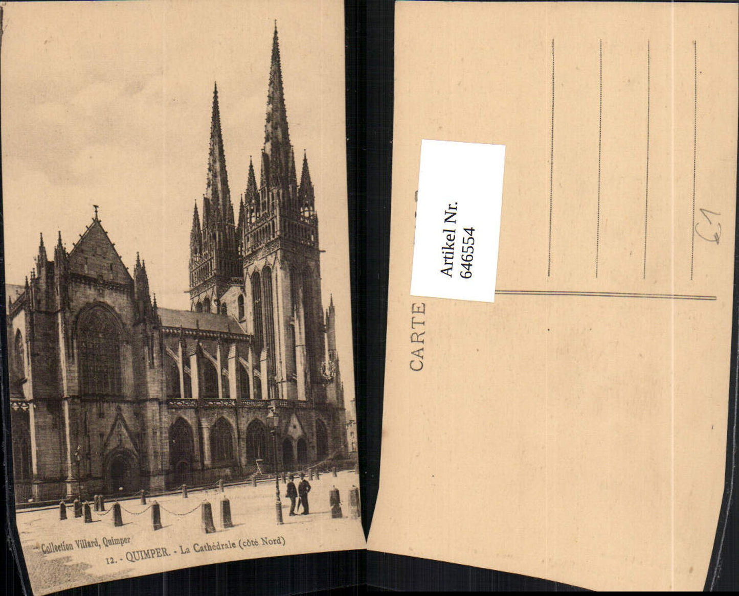 646554,Quimper La Cathedrale Kathedrale Kirche