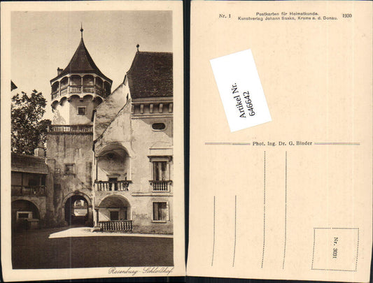 646642,Rosenburg Mold am Kamp Schloss