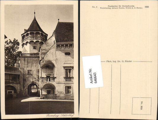 646643,Rosenburg Mold am Kamp Schloss