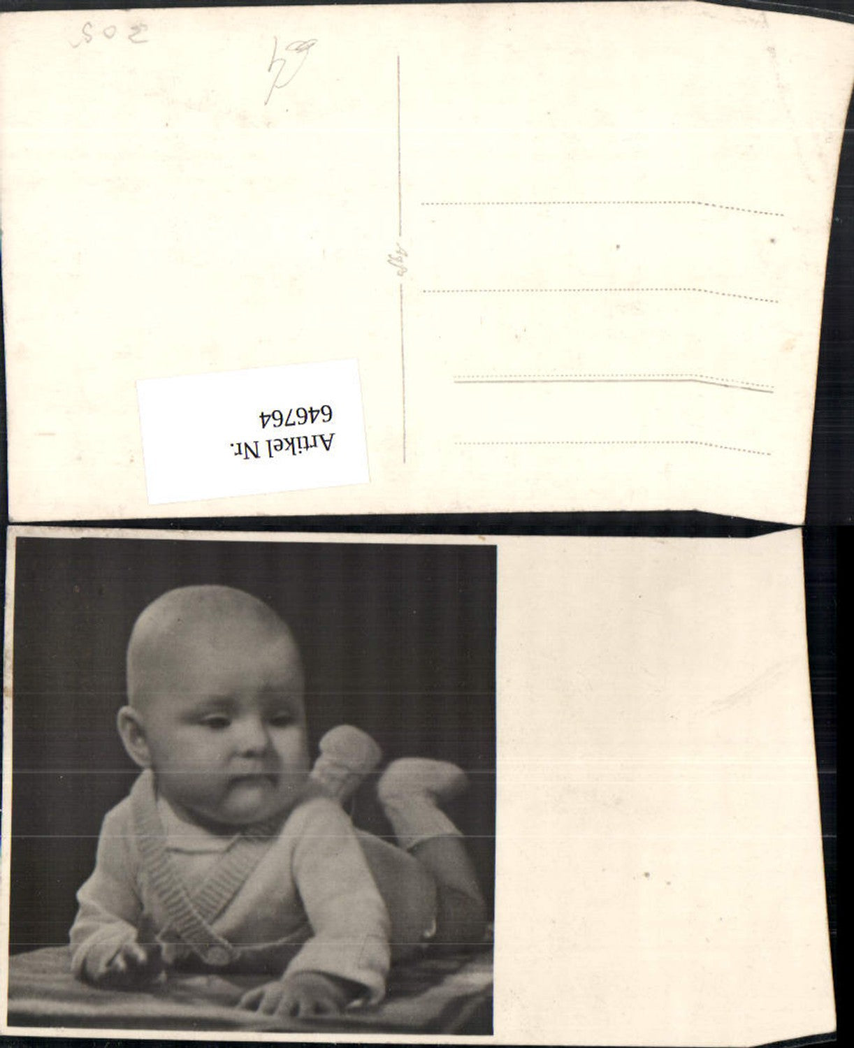 646764,Foto Ak Portrait Baby Kleinkind Kind