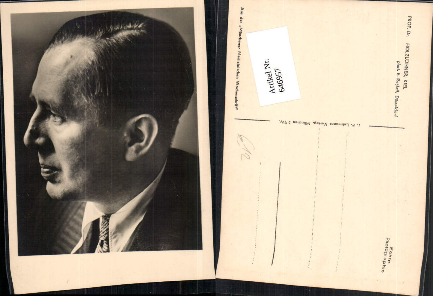 646957,Prof. Dr. Holzlöhner Kiel phot. E. Retzlaff