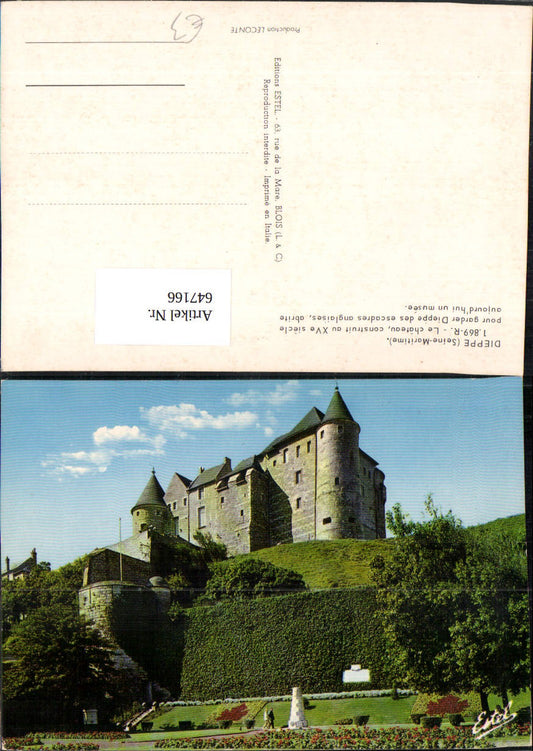 647166,Dieppe Seine-Maritime Le Chateau Schloss France
