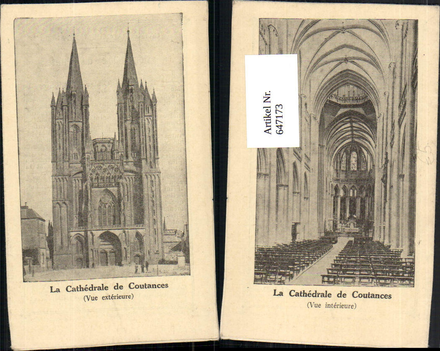 647173,Klappbar La Cathedrale de Coutances France