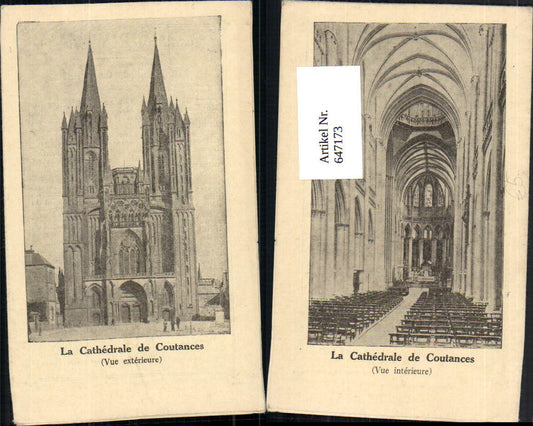 647173,Klappbar La Cathedrale de Coutances France