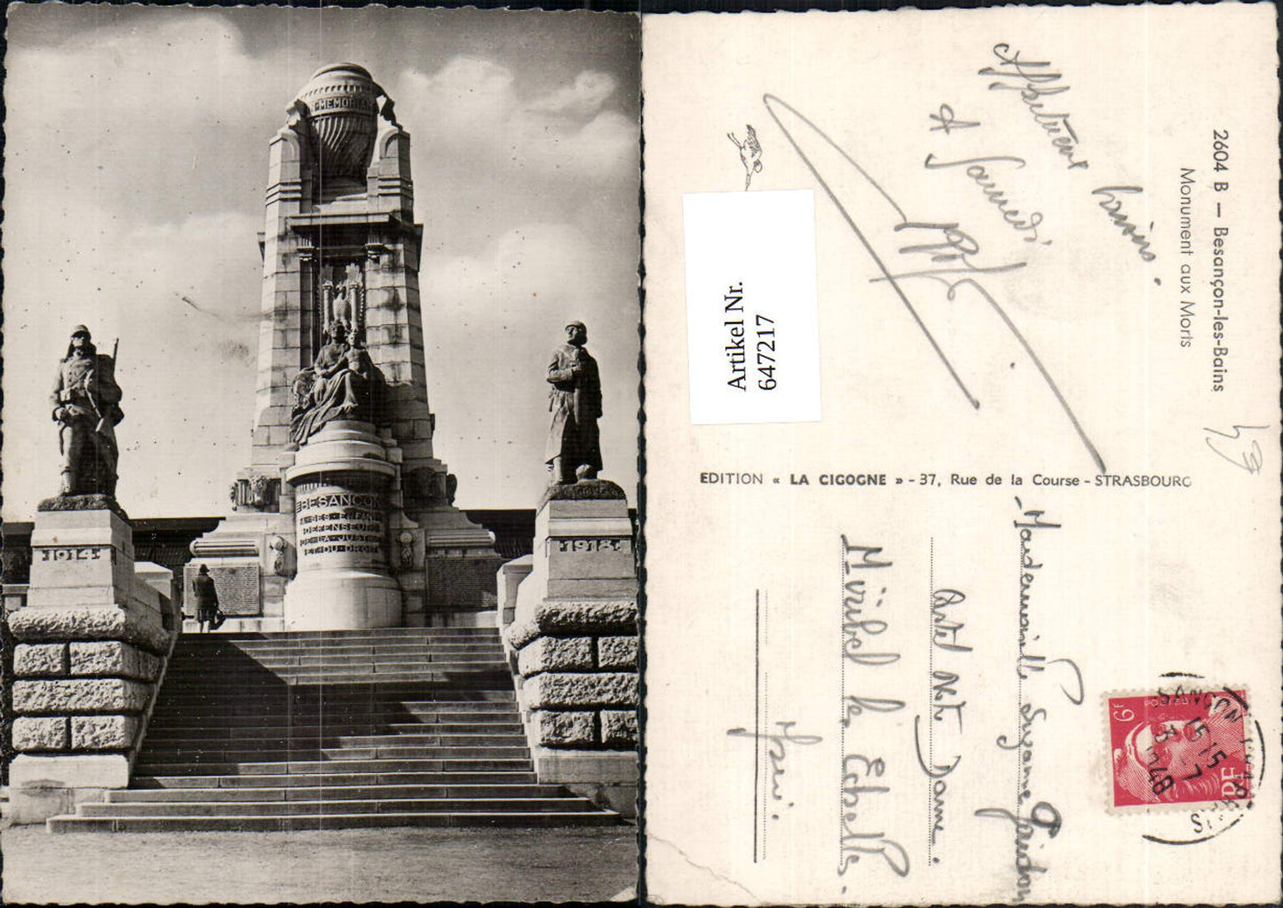 647217,Besancon-les-Bains Monument aux Morts Monument France