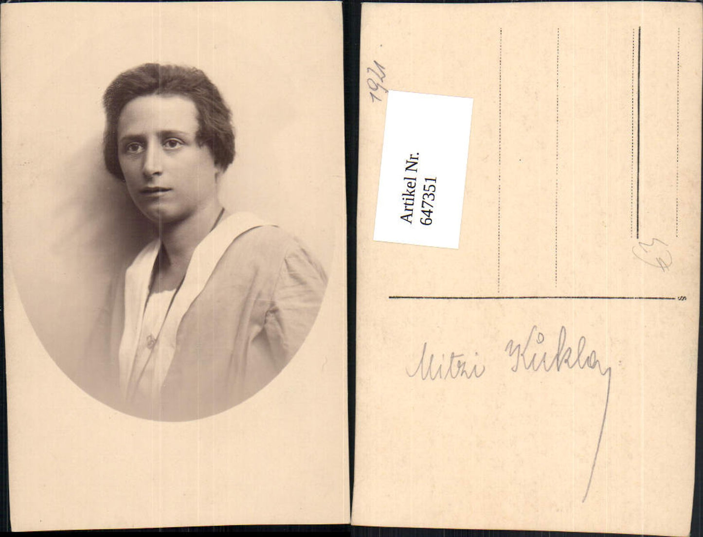 647351,Fotokunst Frau Portrait Mitzi Kukla Passepartout