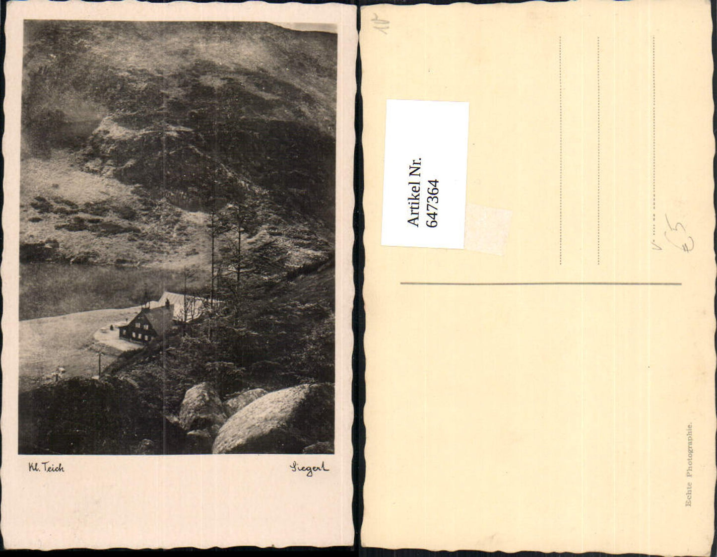 647364,Fotokunst Siegert Kleiner Teich Landschaft Hütte