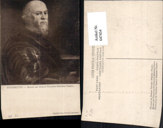 647454,Künstler Ak Tintoretto General Veneciano Sebastian Veniero Politik