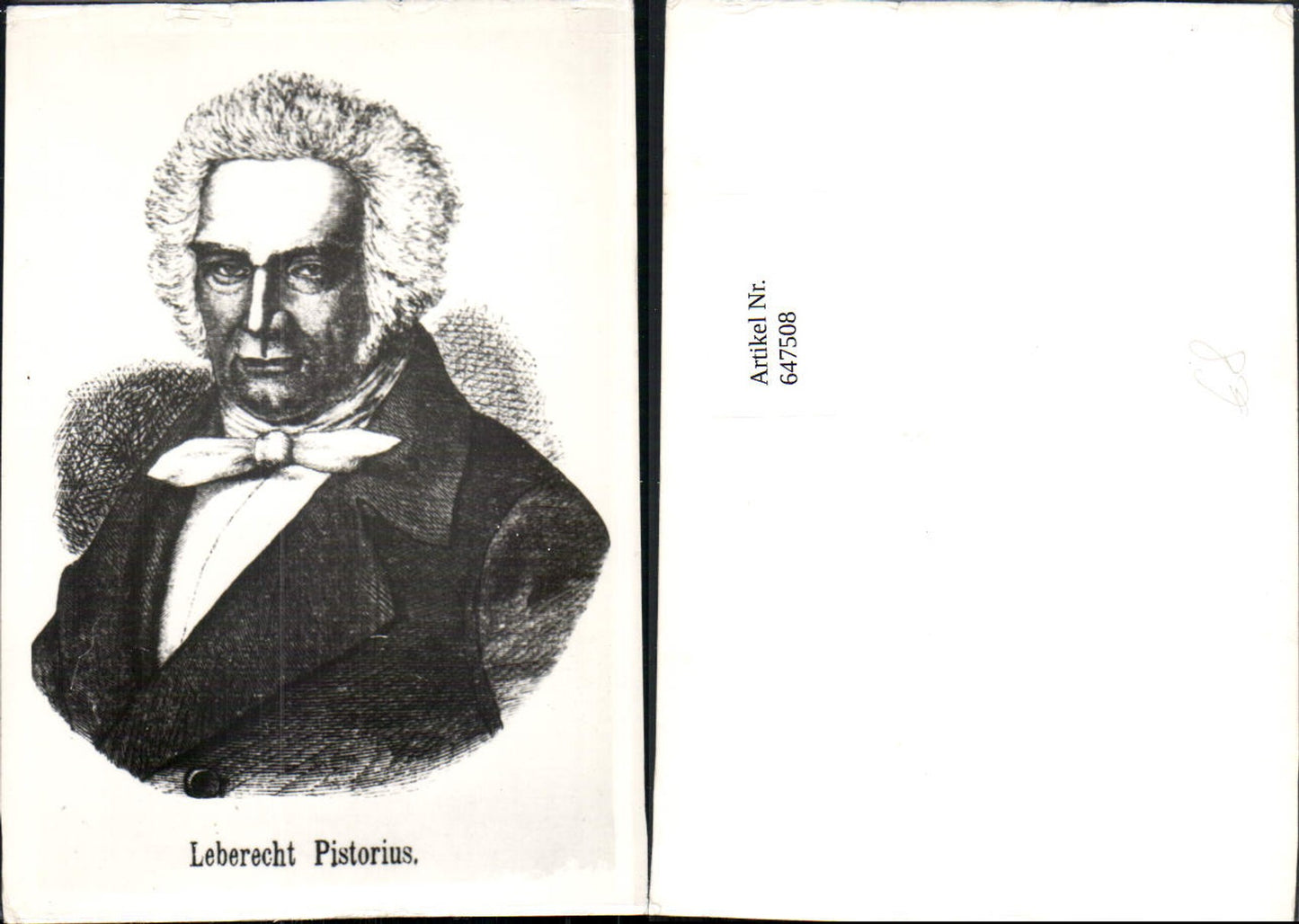 647508,Johann Heinrich Leberecht Pistorius Landwirt Landwirtschaft Erfinder