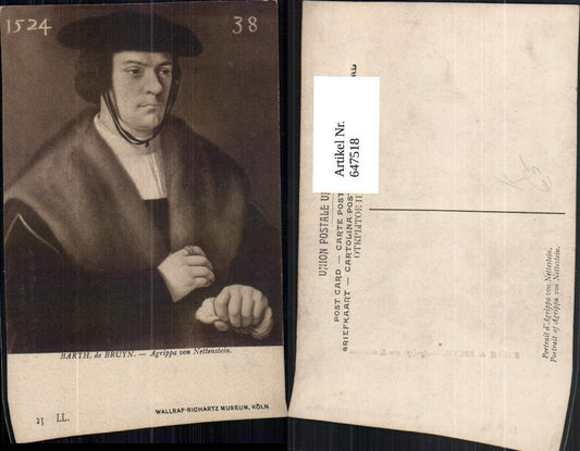 647518,Künstler Ak Barth de Bruyn Heinrich Cornelius Agrippa von Nettesheim