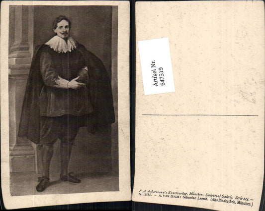 647519,Künstler Ak A. van Dyck Sebastian Leerse Kaufmann