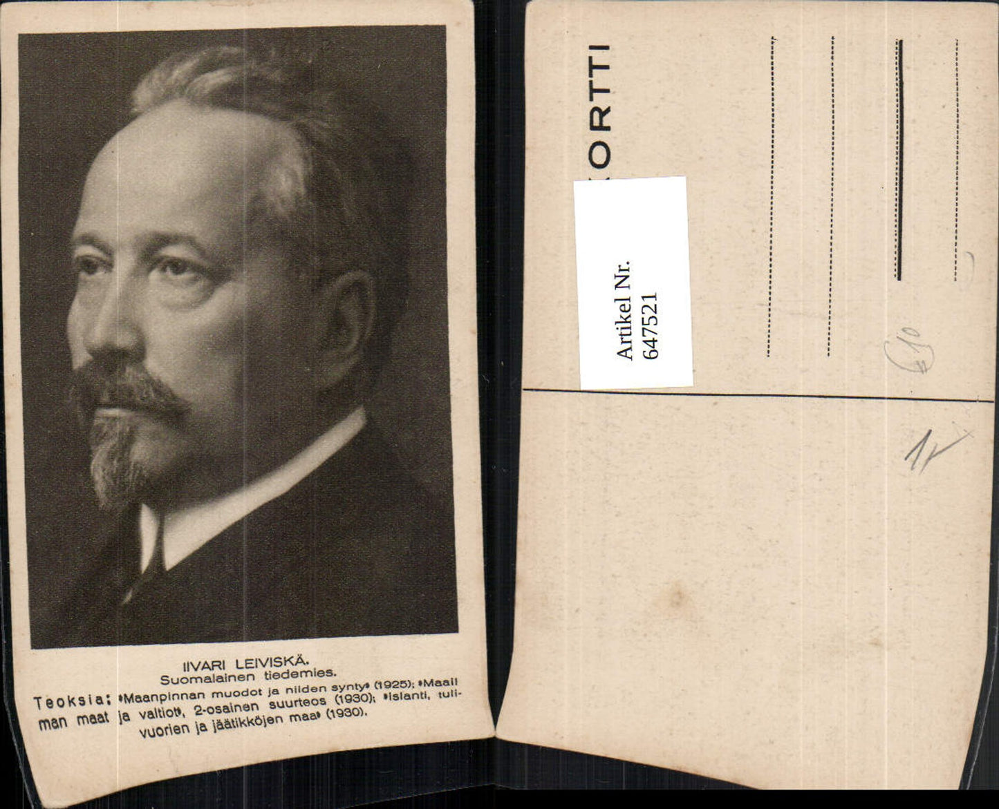 647521,Ilvari Leiviska Professor Finnland