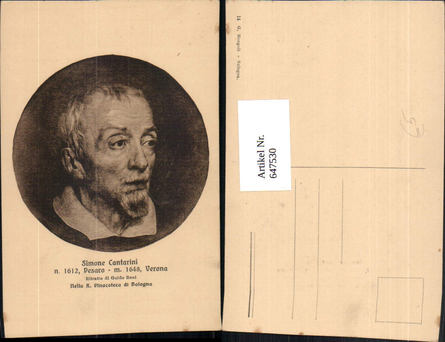 647530,Künstler Ak Simone Cantarini  Maler Guido Reni