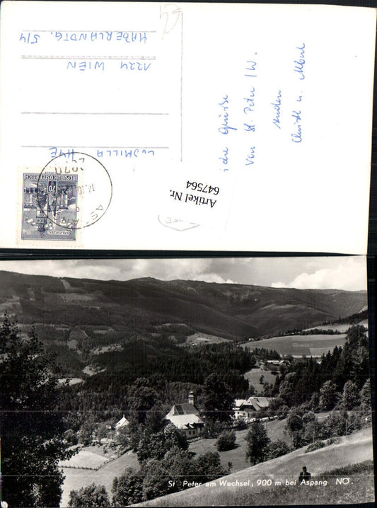 647564, St. Peter am Wechsel near Aspang