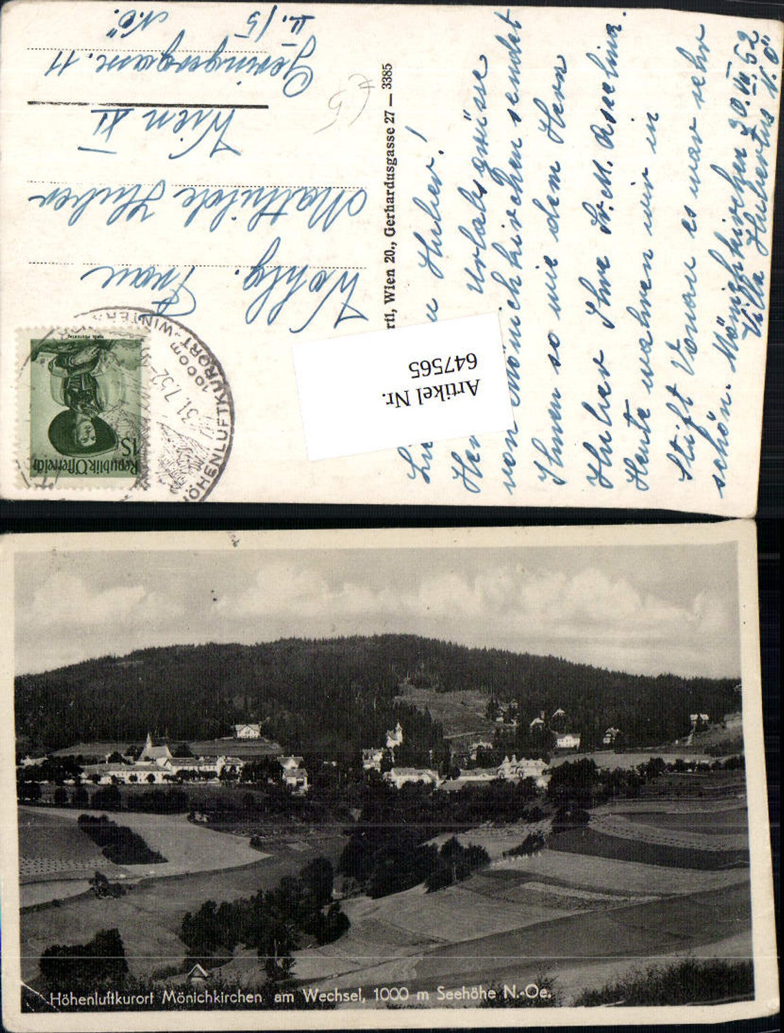 647565, Mönchkirchen am Wechsel