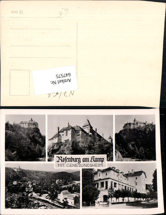 647575,Rosenburg am Kamp Mold Schloss Heim