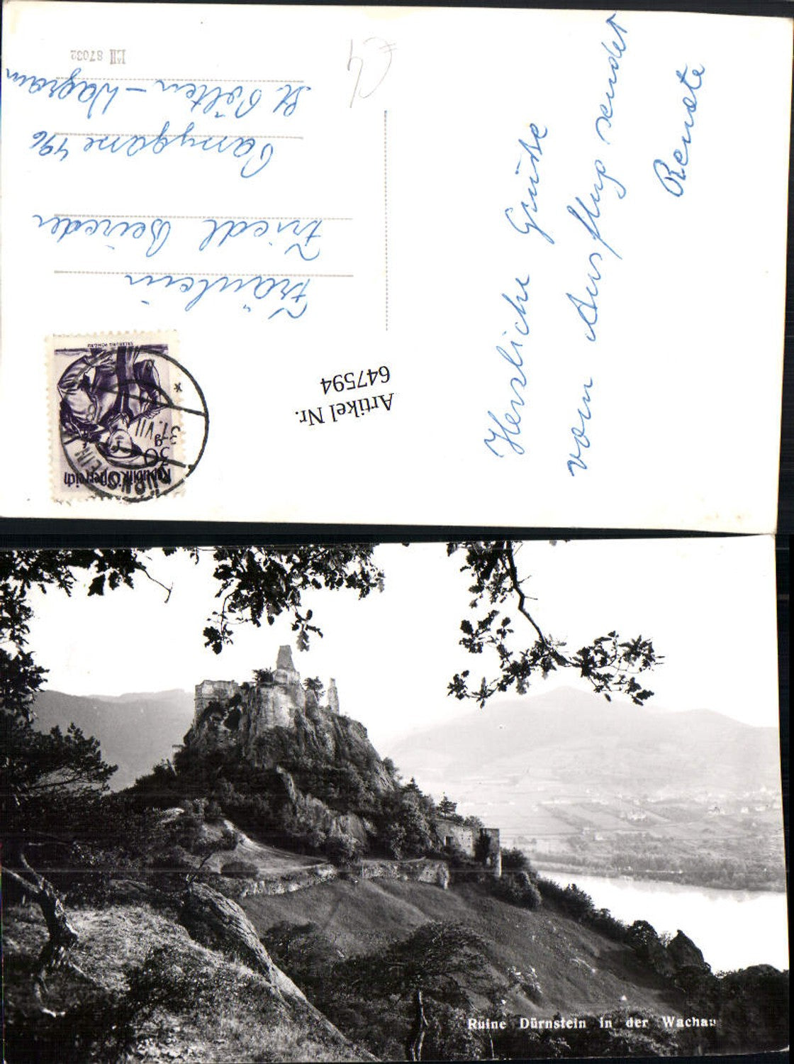 647594,Ruine Dürnstein in der Wachau