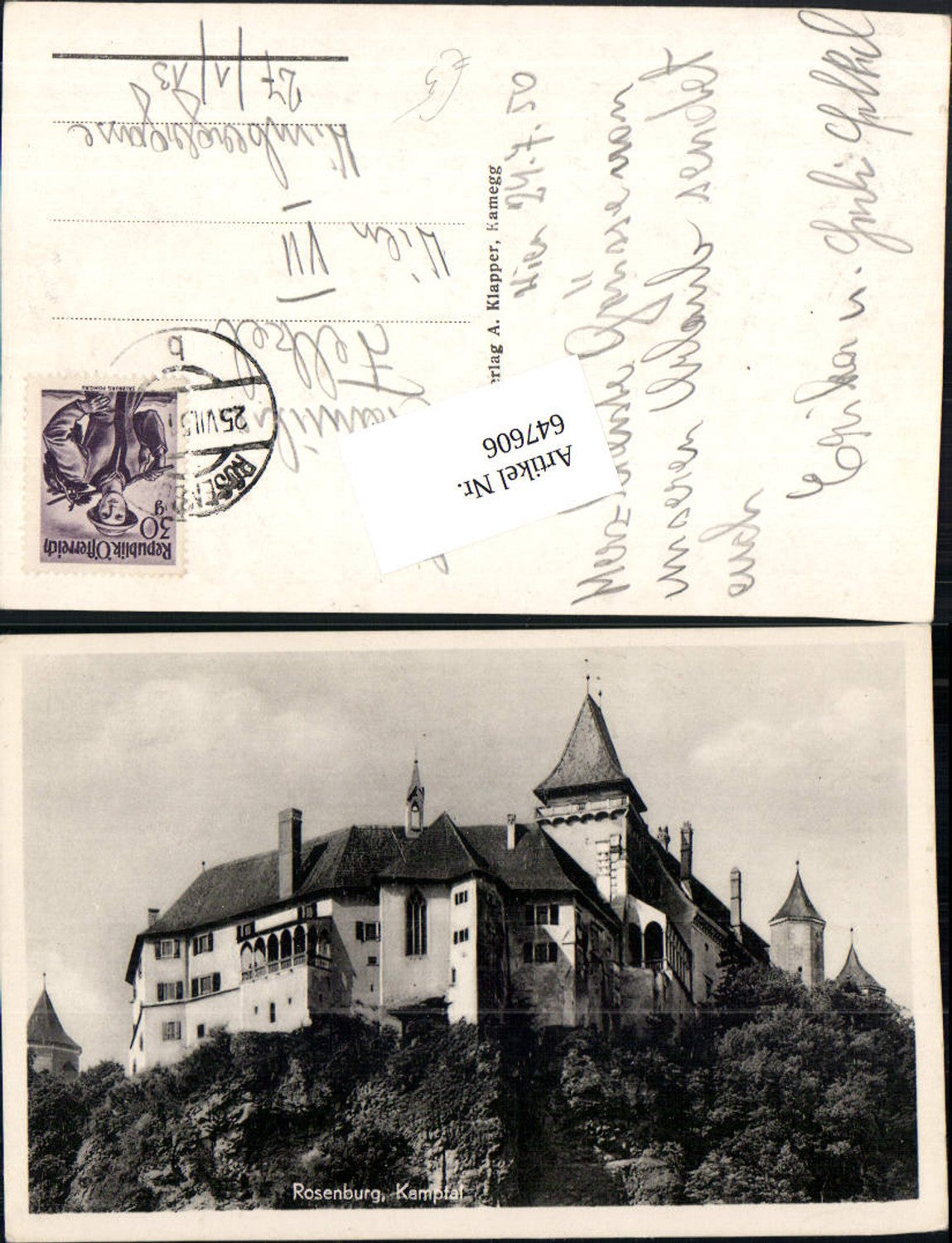 647606,Rosenburg am Kamp Schloss Kamptal