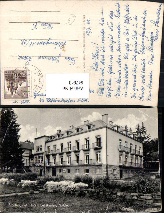 647643,Erholungsheim Dörfl b. Kasten bei Böheimkirchen