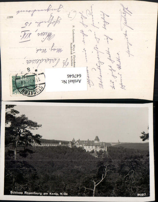 647646,Foto Ak Schloss Rosenburg a. Kamp Rosenburg-Mold