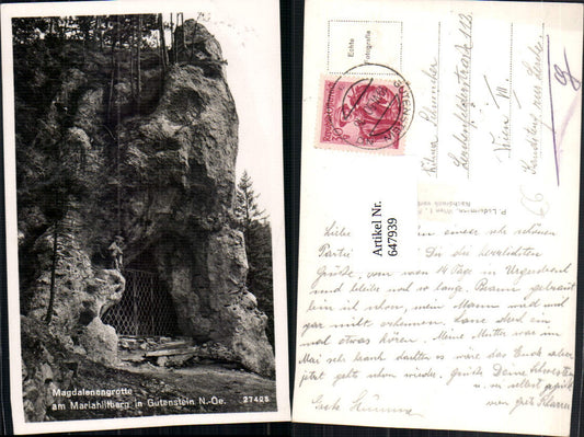 647939,Magdalenengrotte Mariahilfberg Gutenstein Grotte