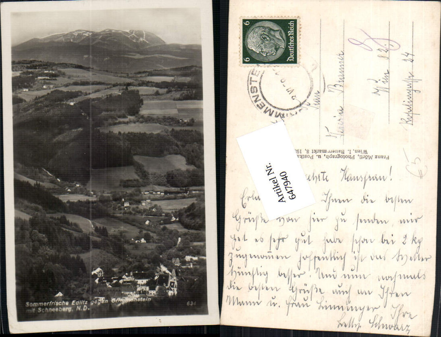 647940,Edlitz b. Grimmenstein m. Schneeberg