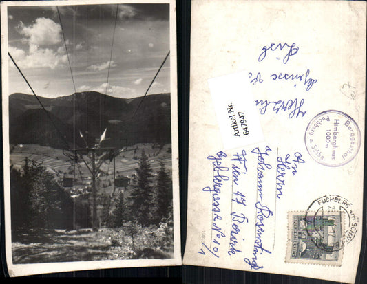 647947,tolle Foto-AK Puchberg am Schneeberg Himberg Haus Lift Sessellift