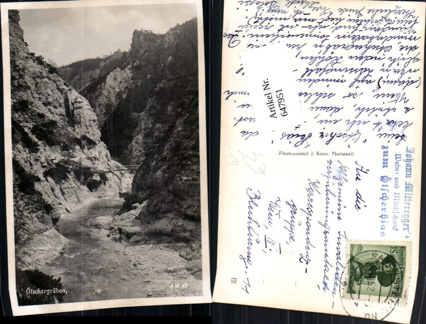 647951,Ötschergräben b. Kienberg Gaming Tormäuer pub Kuss AM 48