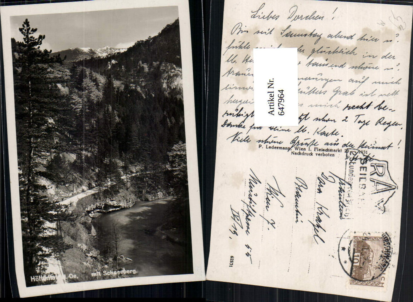 647964,Höllental Nasswald Hirschwang