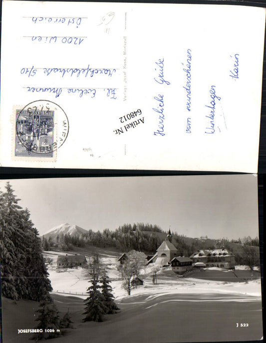 648012,Josefsberg Wienerbruck Annaberg am Ötscher