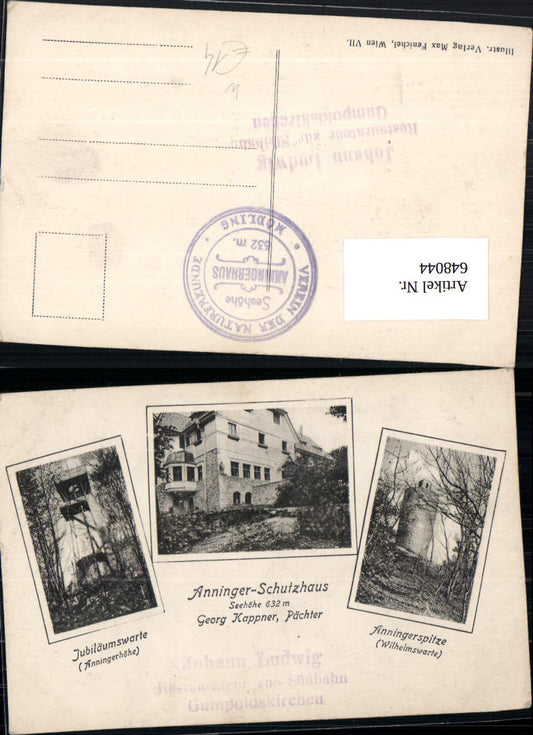 648044,Anninger Schutzhaus Anningerspitze Mödling Gumpoldskirchen