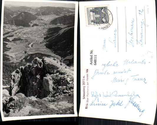 648111,Schneeberg Blick über Puchberg zur Hohen Wand Puchberg am Schneeberg
