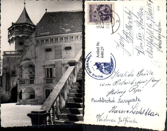 648127,Foto Ak Rosenburg Rosenburg-Mold Kamptal Ansicht Burghof