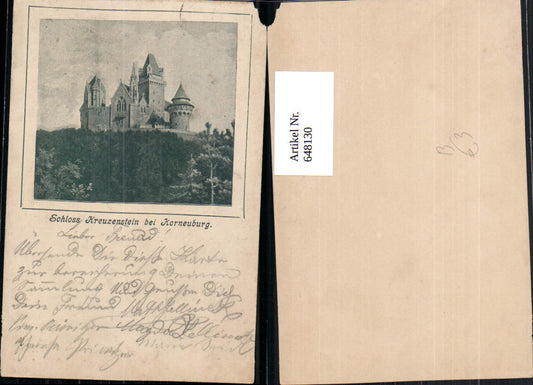 648130,Leobendorf Schloss Kreuzenstein b. Korneuburg