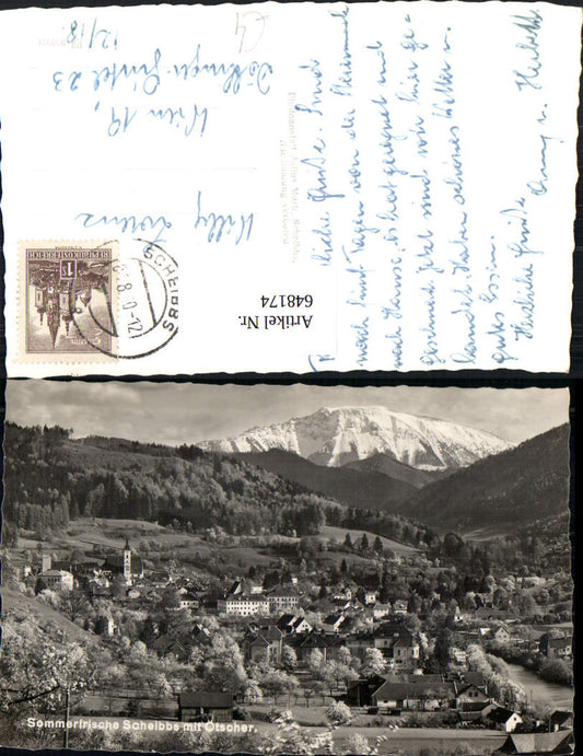 648174,Foto Ak Scheibbs m. Ötscher