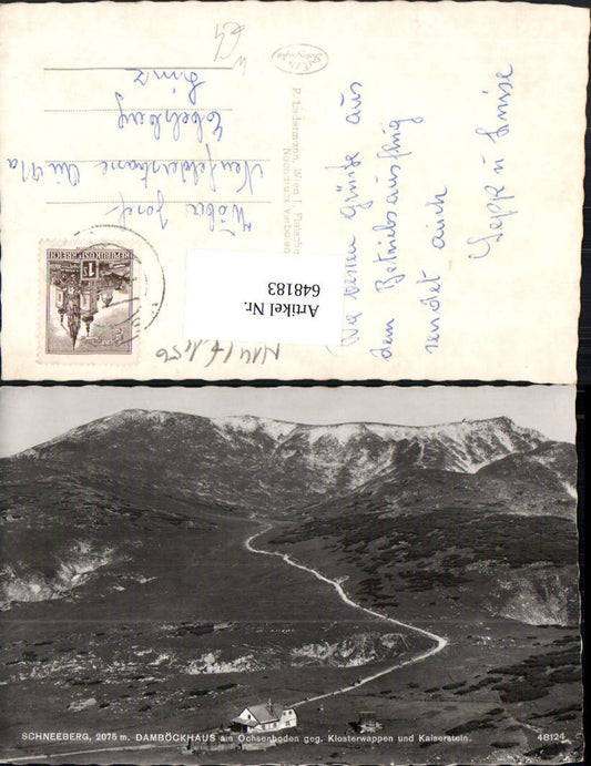 648183,Puchberg am Schneeberg Damböckhaus a. Ochsenboden Klosterwappen Kaiserstein