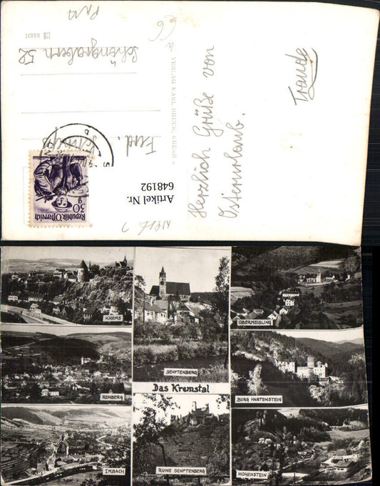 648192,Mehrbild Ak Krems Rehberg Imbach Ruine Senftenberg