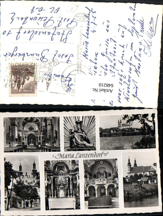 648210,Mehrbild Ak Maria Lanzendorf Maria-Lanzendorf Wallfahrtskirche