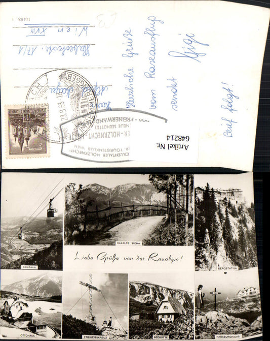 648214,Multi-image Ak Raxalpe cable car mountain station Reichenau ad Rax