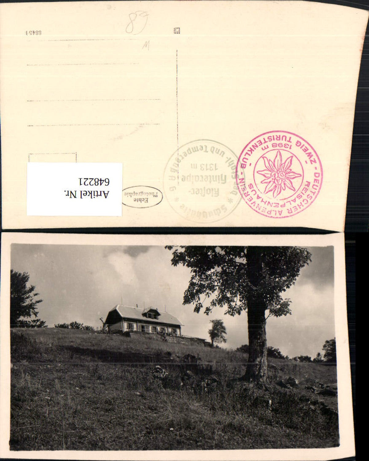 648221,Foto Ak Reisalpe Reisalpenhaus Kleinzell Hohenberg