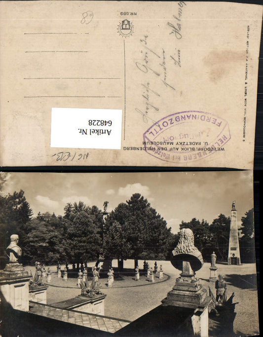 648228,Wetzdorf Blick auf d. Heldenberg Radetzky-Mausoleum Kleinwetzdorf