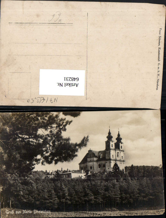 648231,Foto Ak Maria Dreieichen Wallfahrtskirche Rosenburg-Mold
