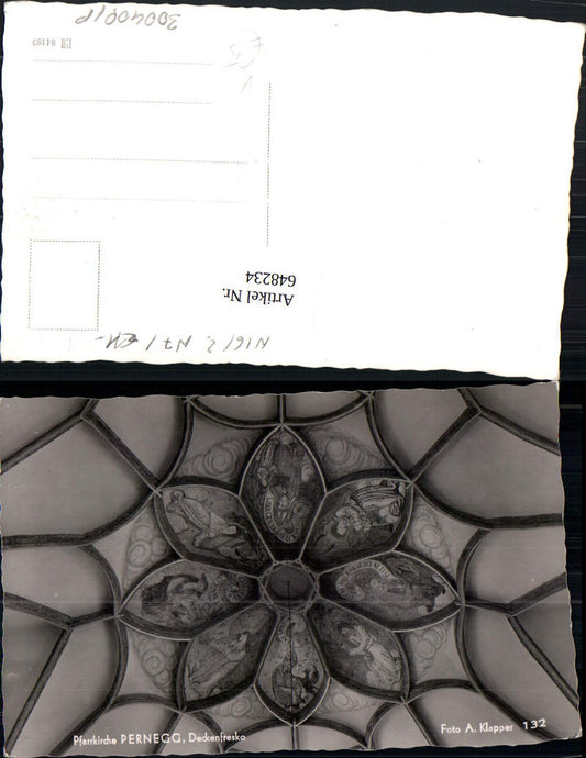 648234,Foto Ak Pfarrkirche Pernegg Deckenfresko pub Foto A. Klapper 132