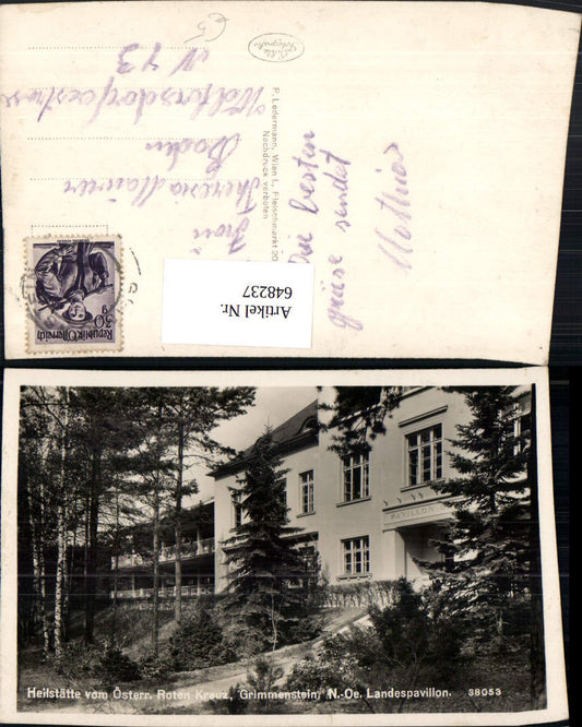 648237, Photo Ak Grimmenstein Sanatorium Austrian Red Cross State Pavilion
