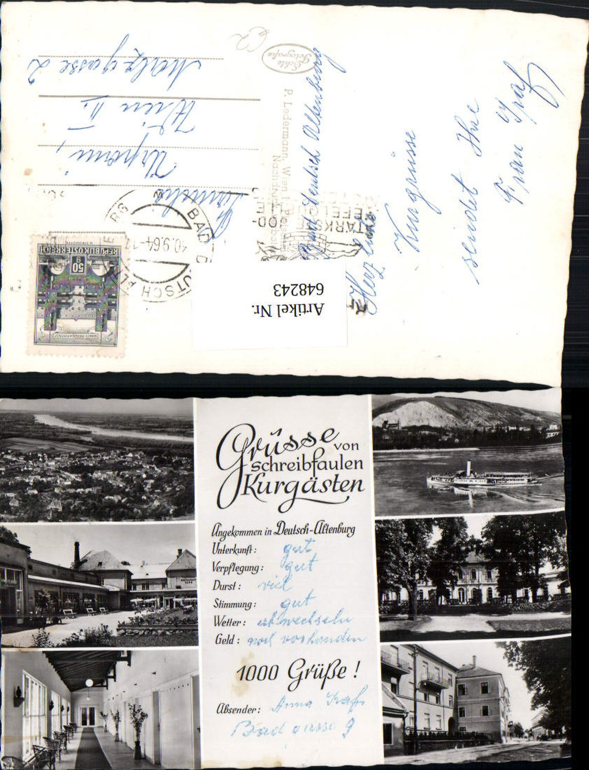 648243,Schreibfaul Schreibfaulheit Bad Deutsch-Altenburg Schiff Dampfer