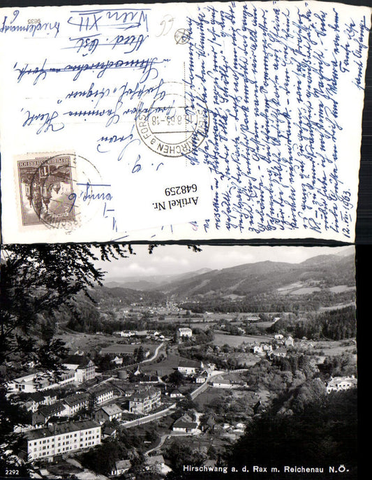 648259, Photo Ak Hirschwang ad Rax Reichenau ad Rax View