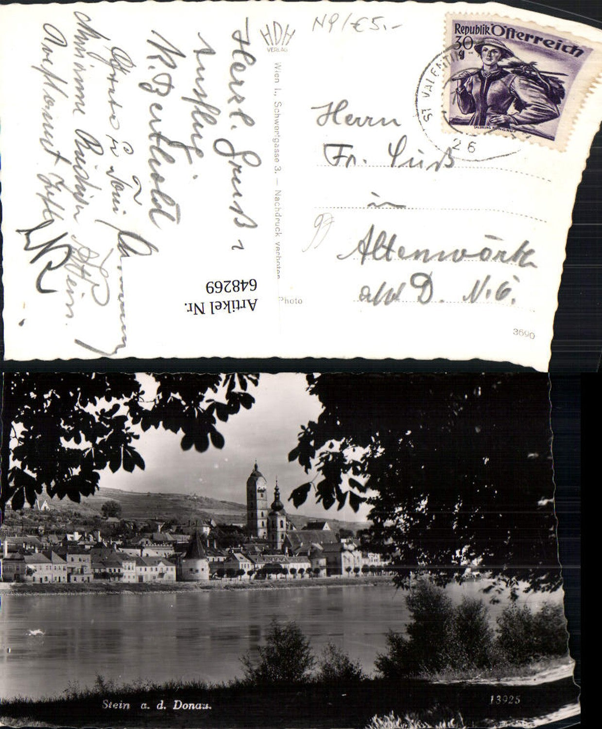 648269,Foto Ak Spitz a. d. Donau Wachau