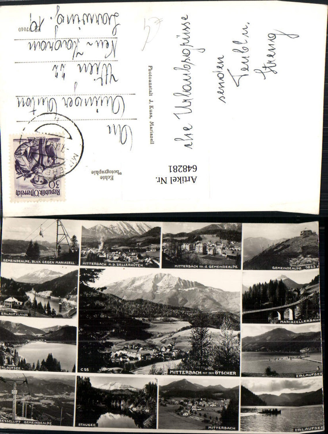 648281,Mehrbild Ak Mitterbach a. Erlaufsee Ötscher Gemeindealpe Mariazellerbahn