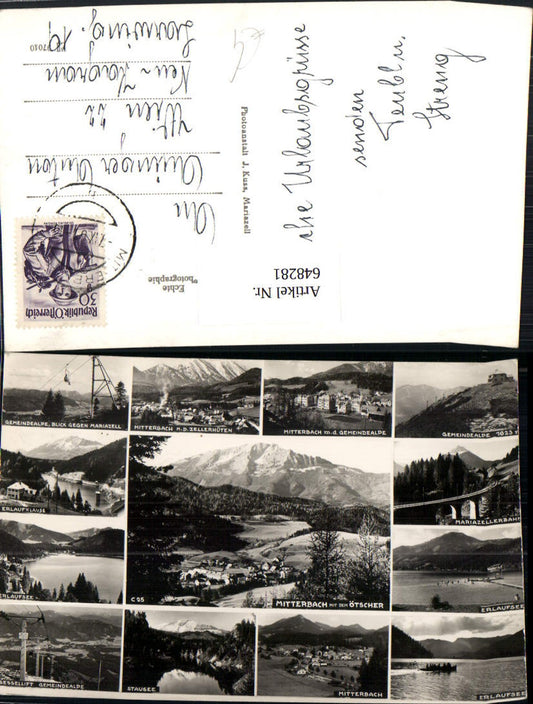 648281,Mehrbild Ak Mitterbach a. Erlaufsee Ötscher Gemeindealpe Mariazellerbahn