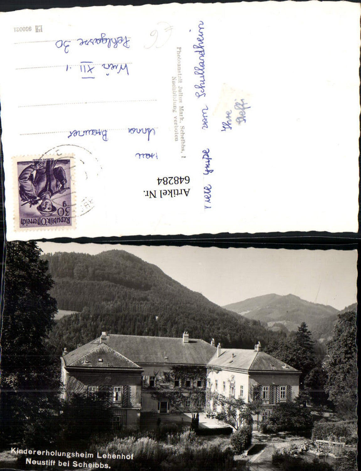 648284,Foto Ak Kindererholungsheim Lehenhof Neustift b. Scheibbs